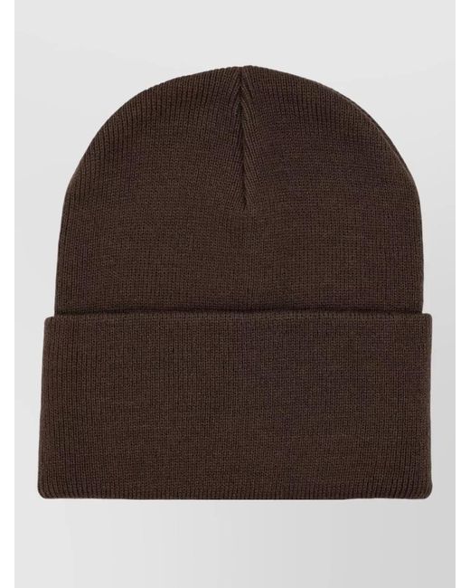 Carhartt Brown Acrylic Watch Hat Rib Knit Beanie for men