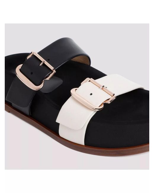 Gabriela Hearst Black Leather Wren Sandals