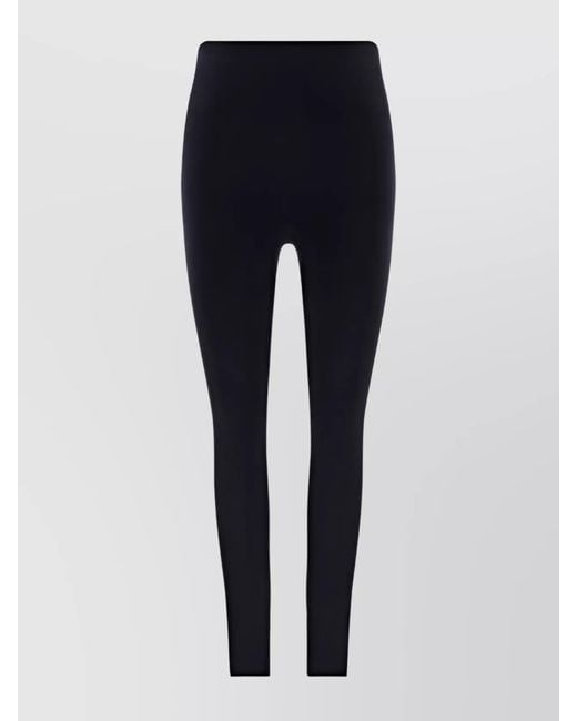 Wolford Blue High-Rise Slim-Fit Leggings