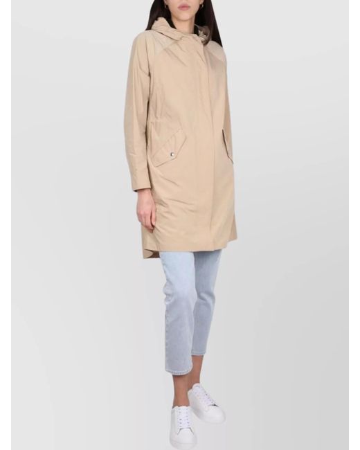 Woolrich White Long Parka Coat