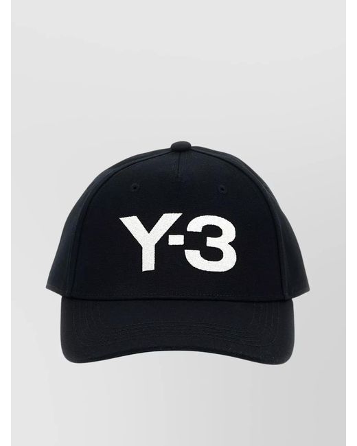 Y-3 Blue Branded Cap With Curved Brim
