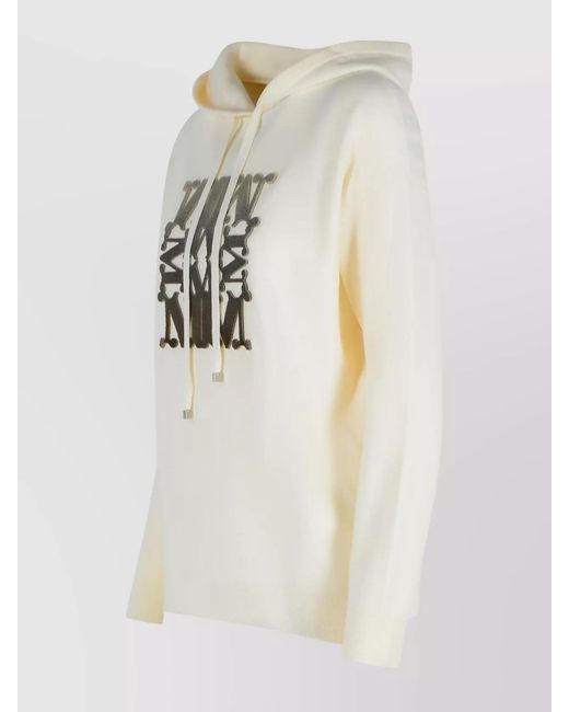 Max Mara White Virgin Wool Sweater