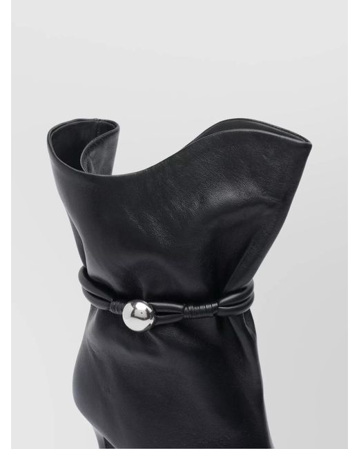 Isabel Marant Black Leather Ankle Boots