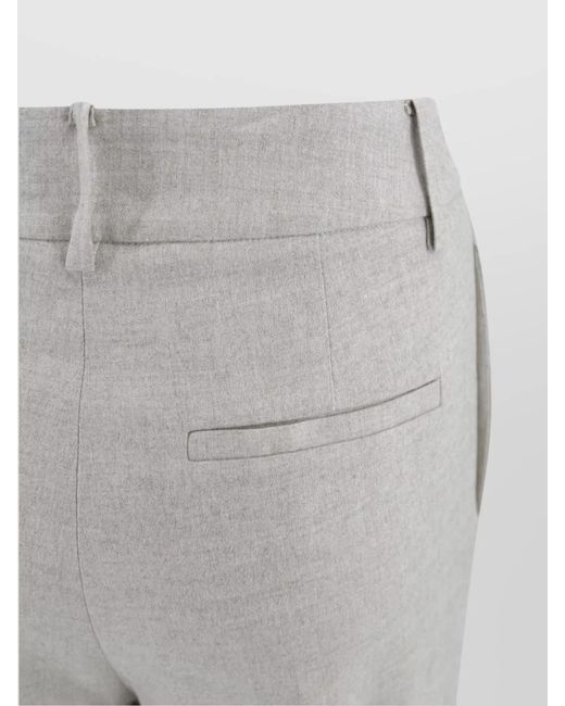 Herno White Straight-Leg Trousers