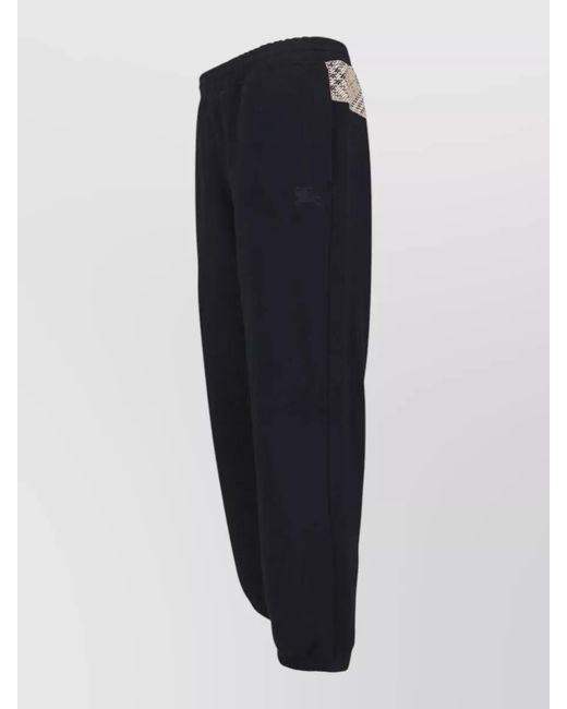 Burberry Blue Cotton Slim-Fit Straight-Leg Track Pants for men