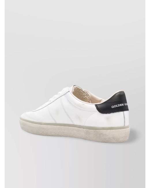 Golden Goose Deluxe Brand White Distressed Low Top Sneakers for men