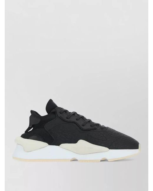 Y-3 Multicolor Leather And Fabric Low-Top Sneakers