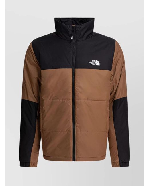 The North Face Black Block Design Jackets High Collar for men