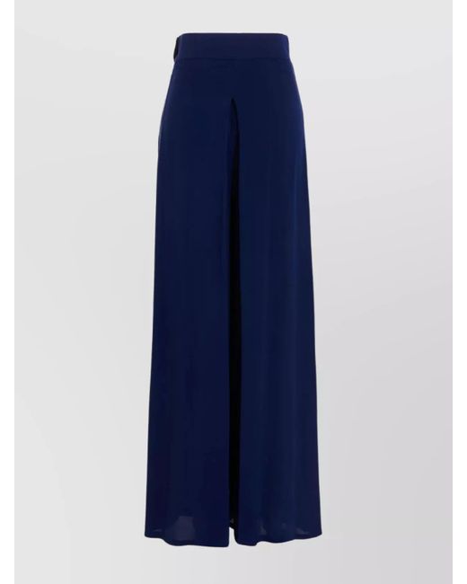 Max Mara Blue Wide-Leg Trousers