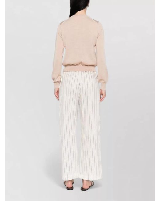 Maison Kitsuné Pink Baby Fox Wool Knit Crew Cardigan