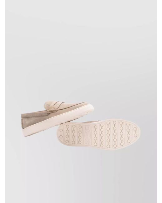 Tod's Multicolor Suede Leather Loafers for men