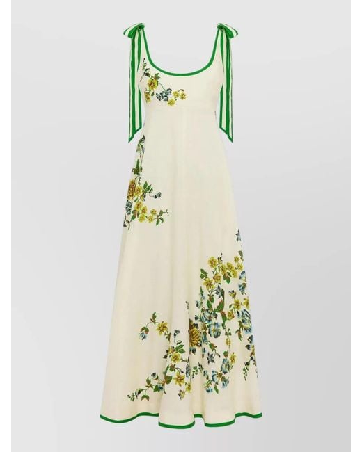 ALÉMAIS Multicolor Linen Scoop-Neck Sleeveless Beach Dress