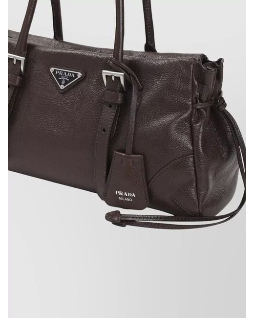 Prada Multicolor Leather Shopping Tote Bag Adjustable Handles