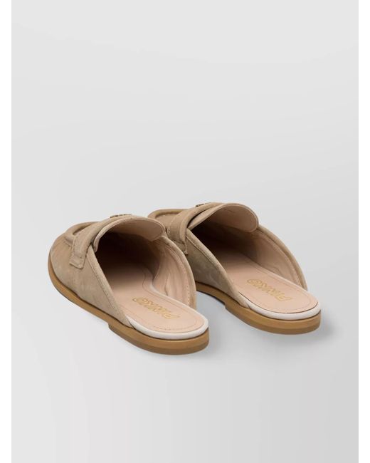 Pinko Natural Leather Loafers