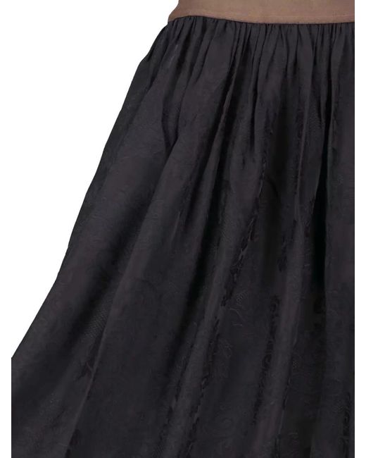Uma Wang Blue Midi Skirt