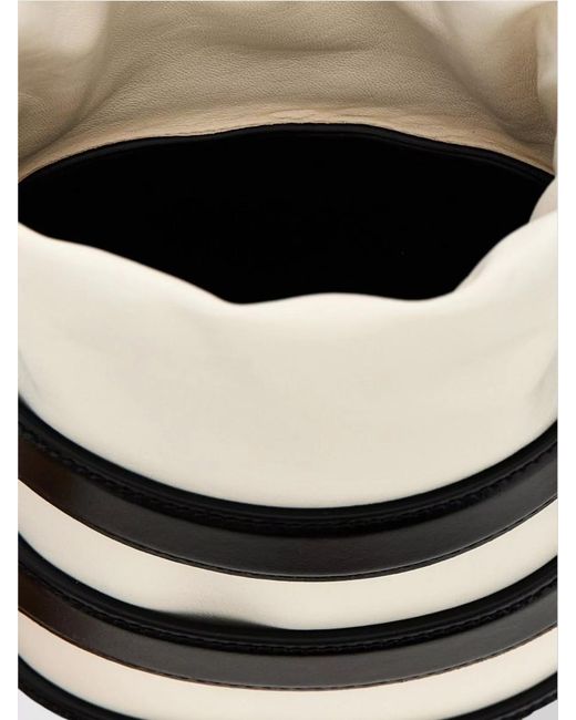 McQueen Black Mini Leather Bucket Bag