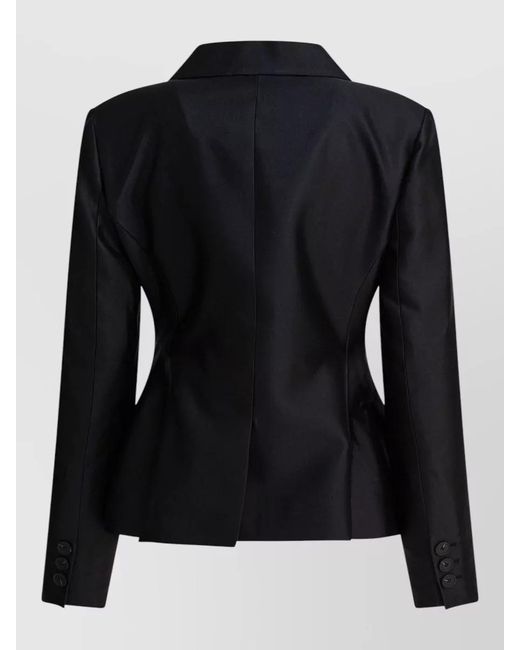 Sandbeige Black Tailored Jackets Coats Button Detail Flap Pockets