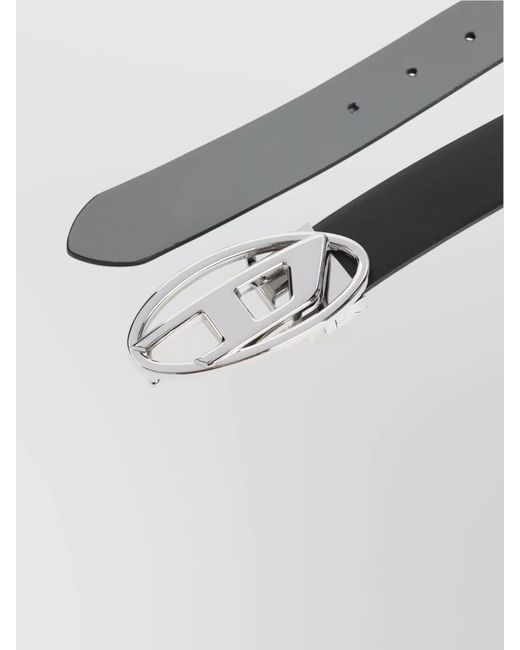 DIESEL Metallic Leather Reversible Belt