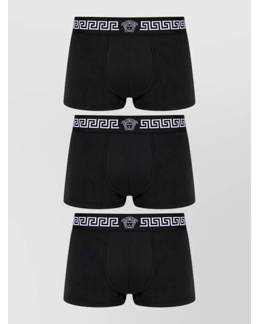 Versace Black Low-Rise Boxer Briefs Set for men