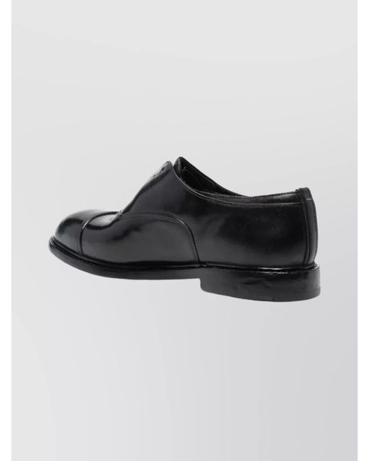 Premiata Black Leather Lace-Up Oxford Shoes for men