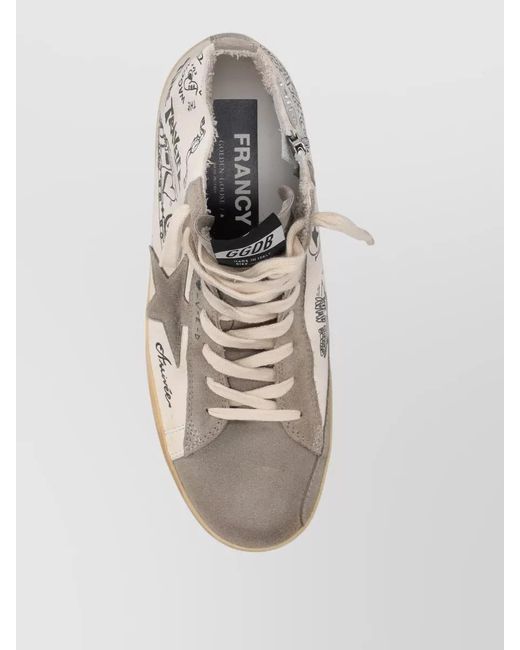 Golden Goose Deluxe Brand Natural Lace Up Sneakers