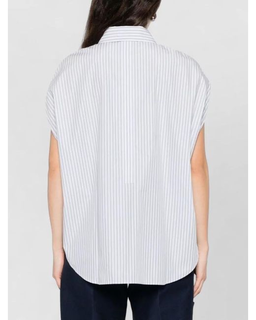 Woolrich White Striped Cotton Shirt