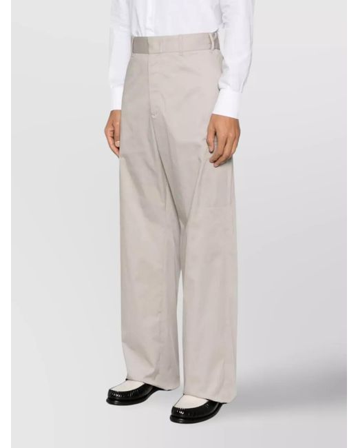 Fendi Natural Straight-Leg Cargo Trousers for men