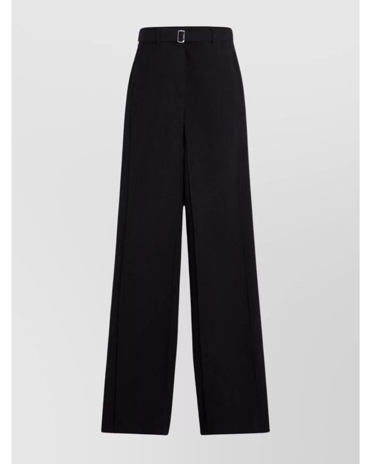 Lanvin Blue Wool Wide-Leg Trousers