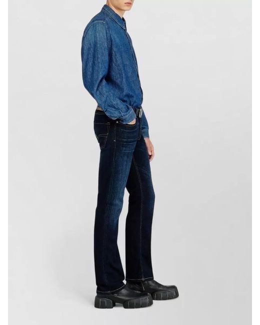 DIESEL Blue 1985 Larkee Straight Leg Denim Trousers for men