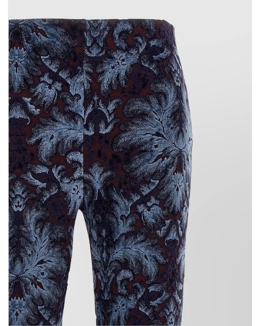 Etro Blue Flared Trousers
