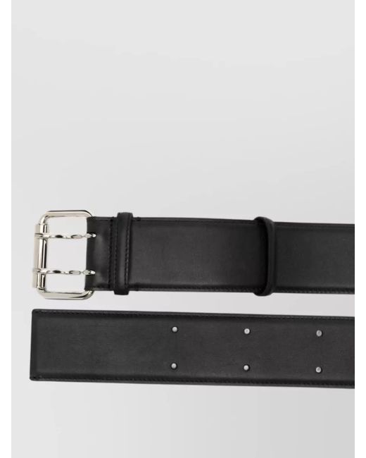 Givenchy Black Leather Belt Adjustable Size Studded Design Versatile for men