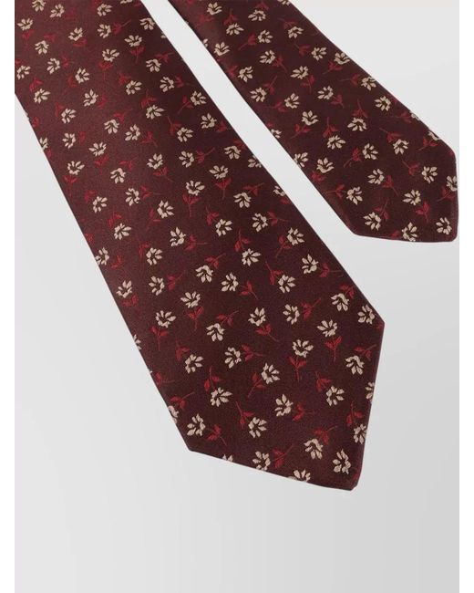 Kiton Multicolor Slim Tie Floral Pattern Menswear Accessory for men