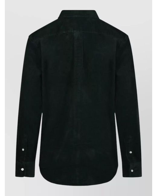 Ralph Lauren Black Straight Cut Long Sleeve Regular Fit Shirt