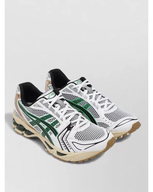 Asics Metallic Mesh Upper Sneakers Rubber Outsole Design for men