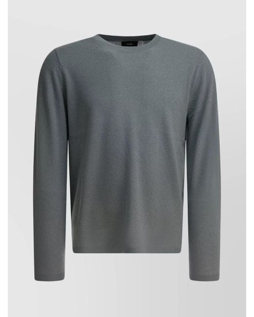 Vince Gray Long Sleeve Crew Neck Knitwear Piece for men
