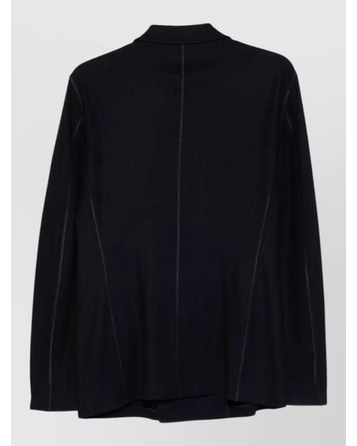 Giorgio Armani Black Cashmere Double-Breasted Blazer Jacket for men