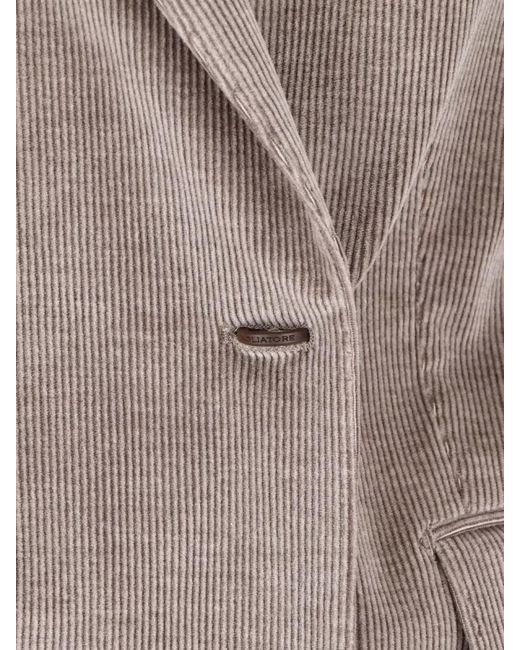 Tagliatore Gray Cashmere Blend Suit Jacket