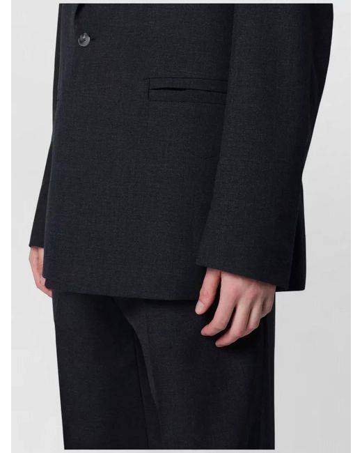 NAMACHEKO Black Single Breasted Coat for men