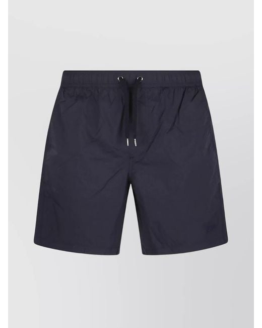 Herno Blue Swim Trunks Back Pocket for men
