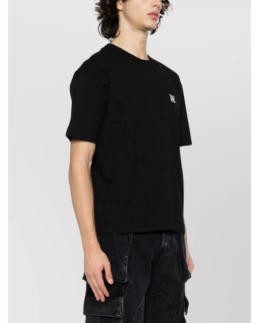 Palm Angels Black Cotton Pack Of Three Crew Neck T Shirts for men