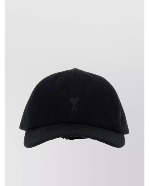 AMI Black Cotton Baseball Cap