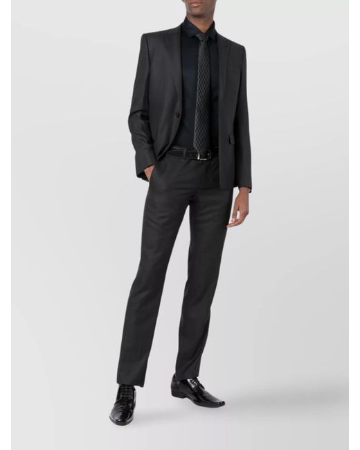 Emporio Armani Blue Curved Hem Logo Shirt for men