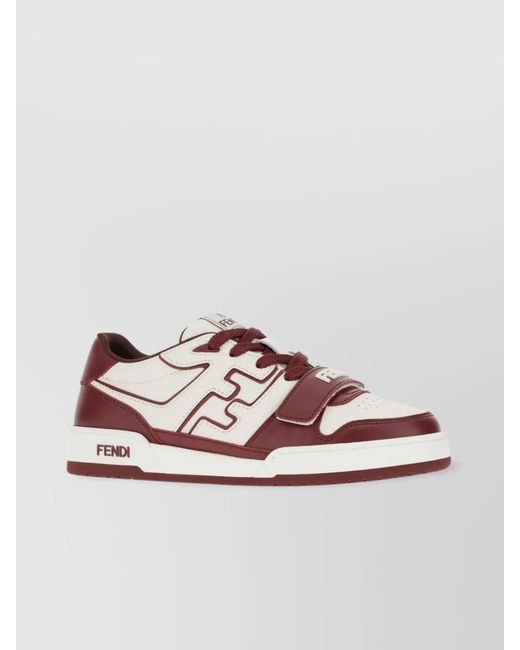 Fendi Multicolor Leather Low-Top Sneakers