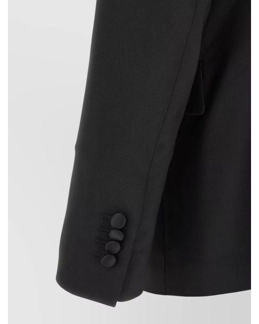Lardini Black Virgin Wool Straight-Leg Tailored Trousers for men