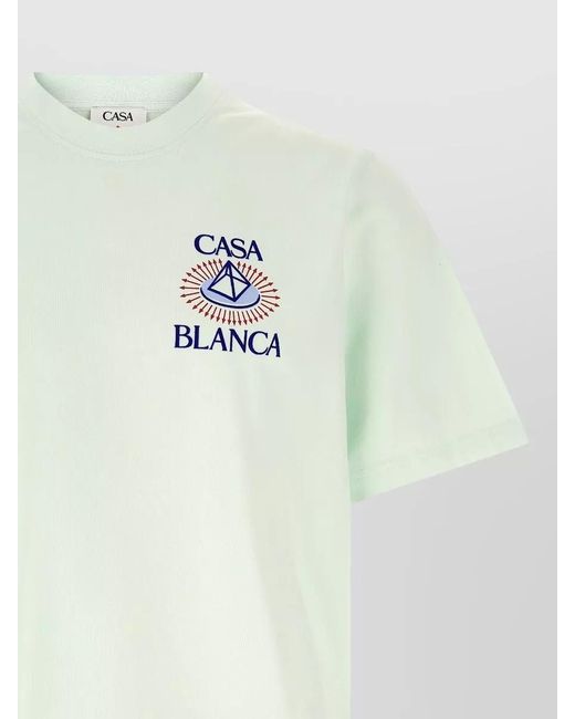 Casablanca Multicolor Logo Print T-Shirt for men