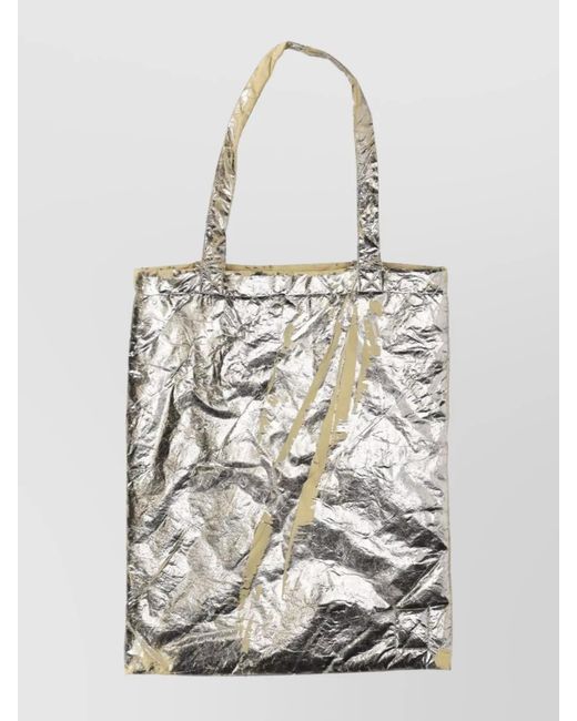 Rick Owens White Nylon Tote Bag