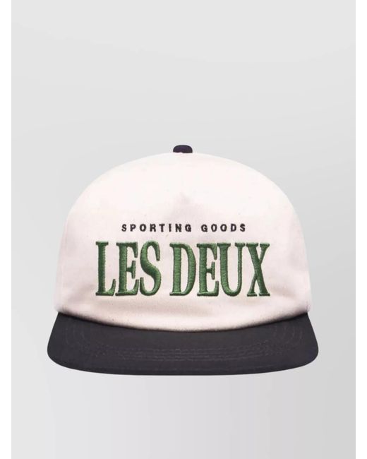 Les Deux Natural Curved Peak Sports Cap With Eyelet Vents for men