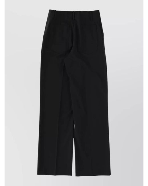 Circus Hotel Black Tailor Fit Pants Wide Leg Pockets Beltloops