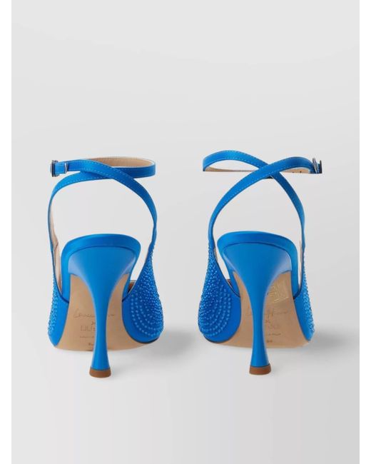 Liu Jo Blue Satin Slingback Pumps