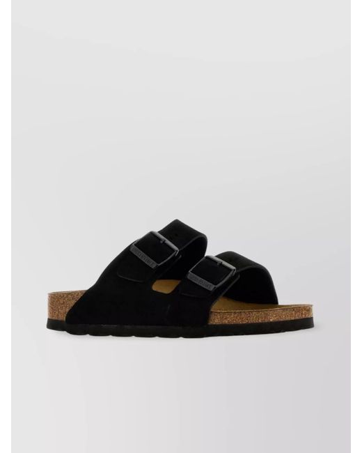 Birkenstock Black Suede Leather Sandals